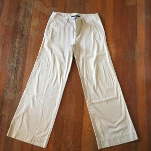 Gap khaki wide leg pants